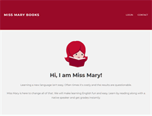 Tablet Screenshot of missmarybooks.com